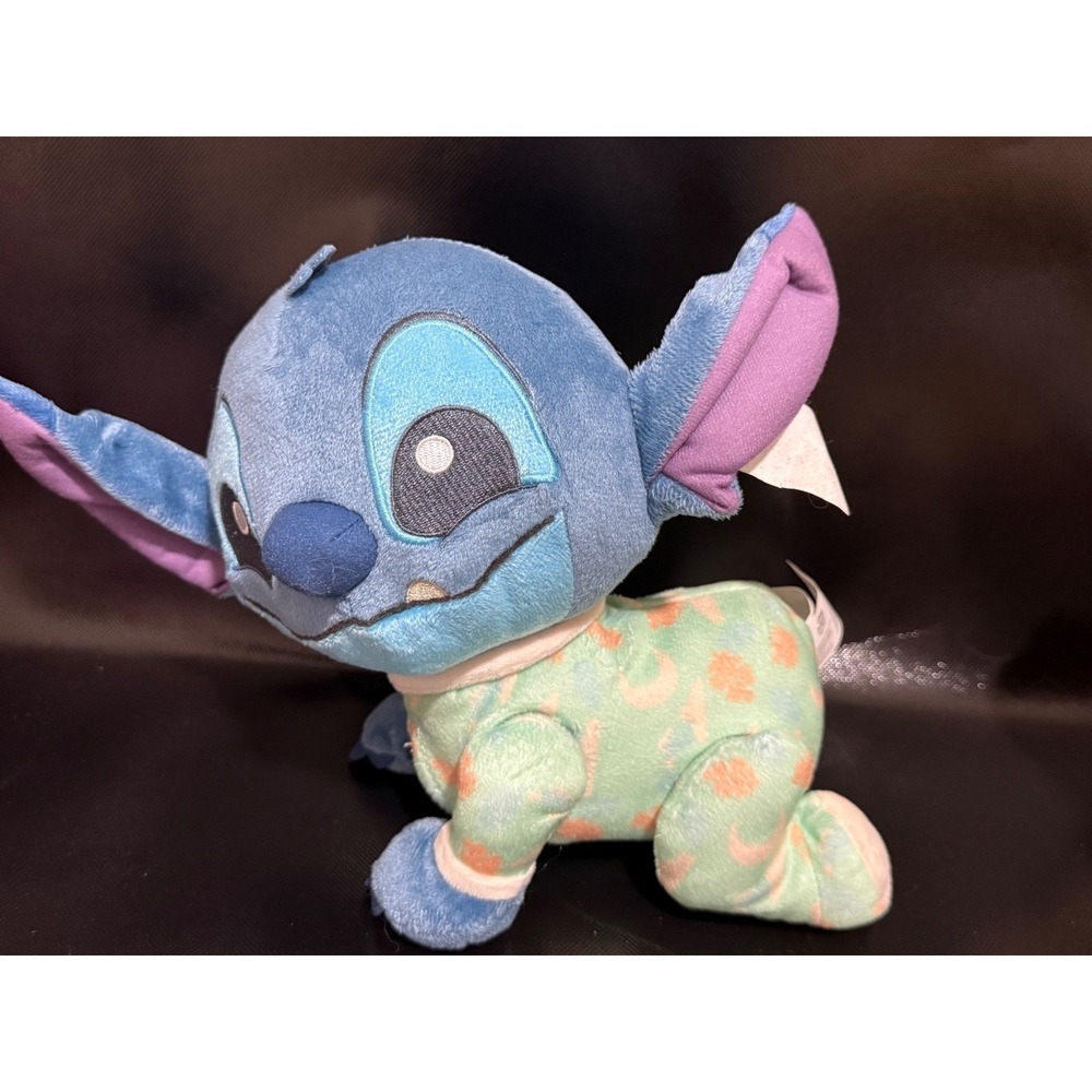 Disney Baby Lilo & Stitch Plush in Pajamas Toy Beanbag Crawling Stuffed Animal